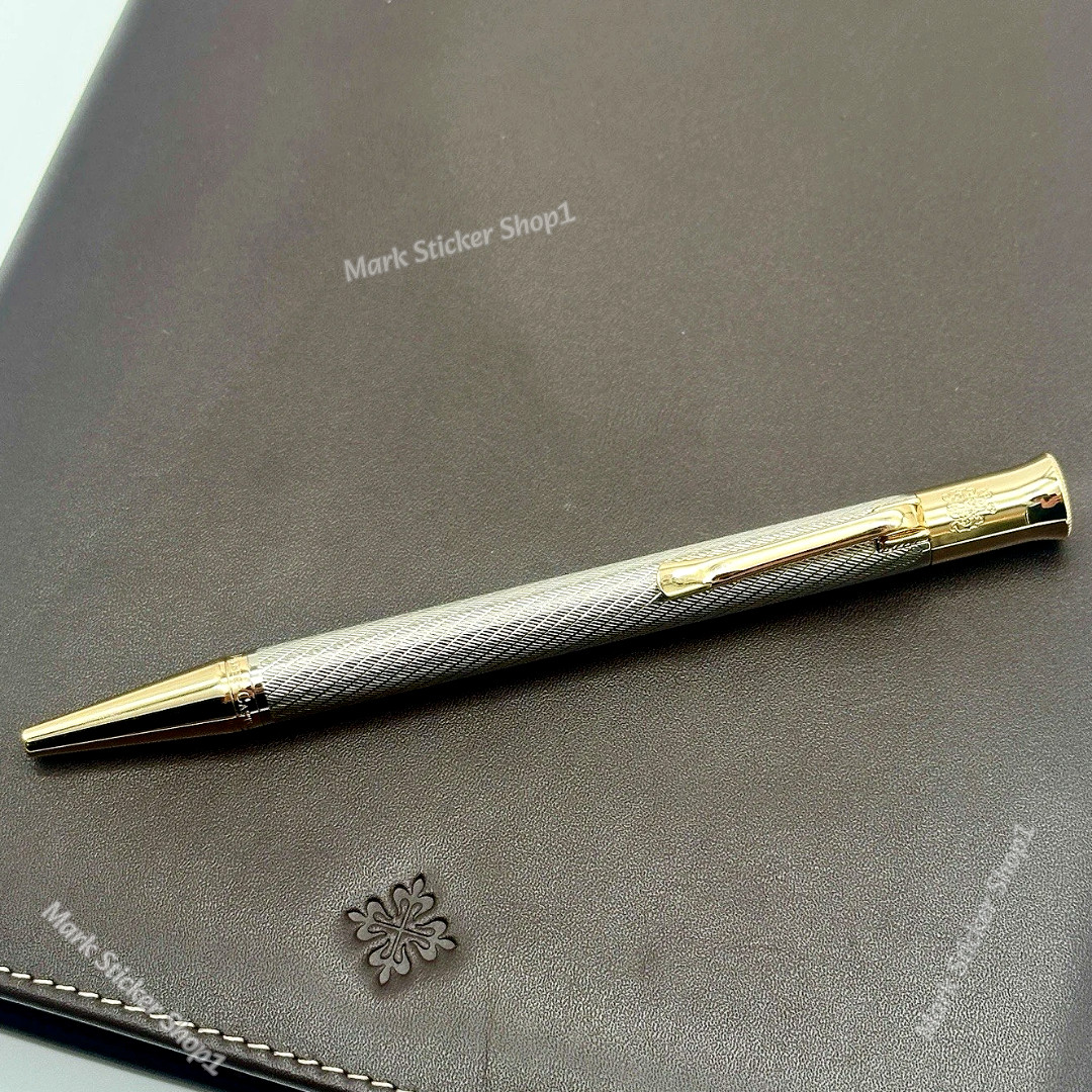 Patek Philippe Pen Scripted Silver Weave Graf Von Faber Castell Rare AD VIP Gift