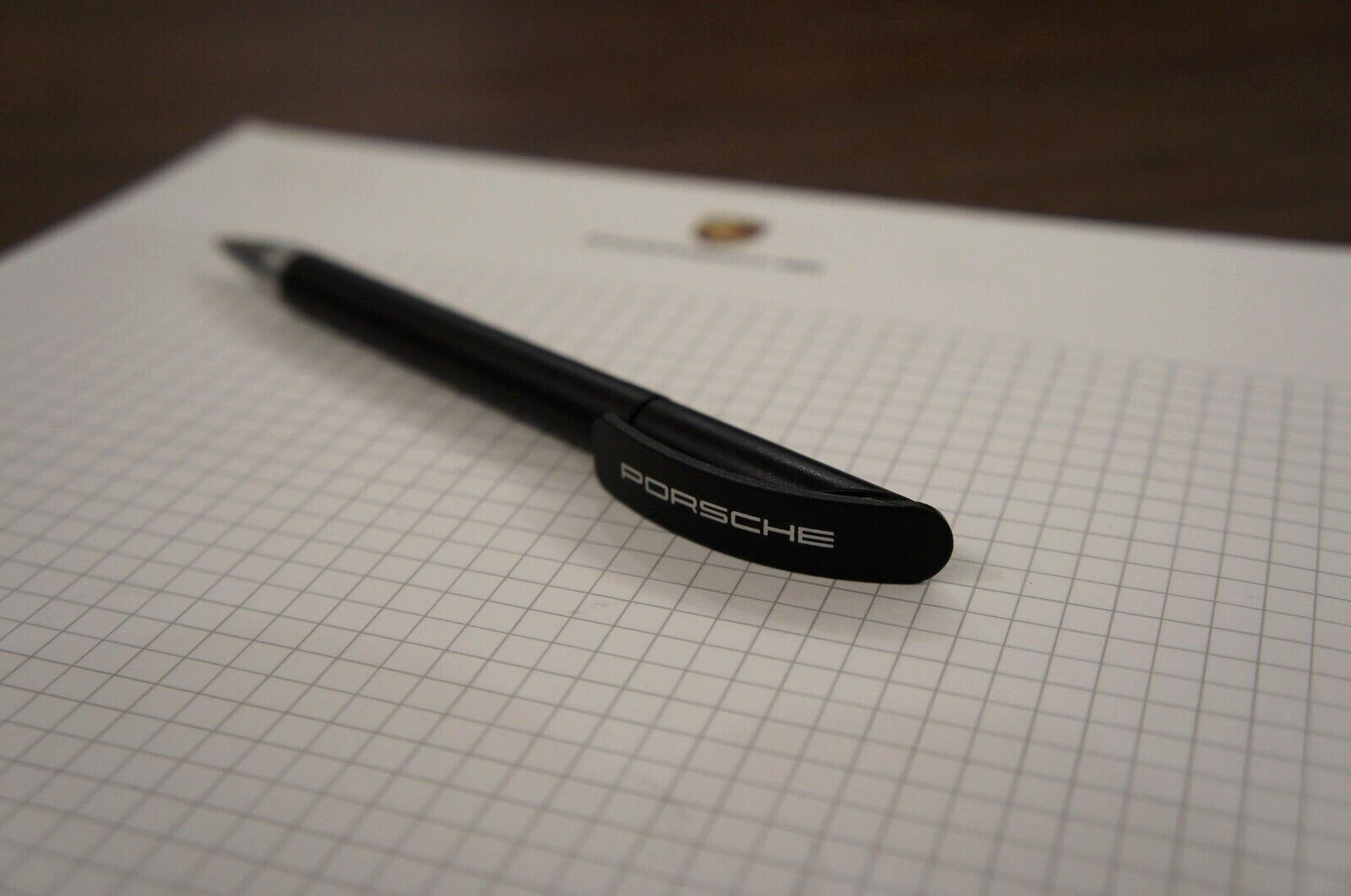 New Porsche Driver’s Selection Black Plastic Signature Ballpoint Roller Ball Pen