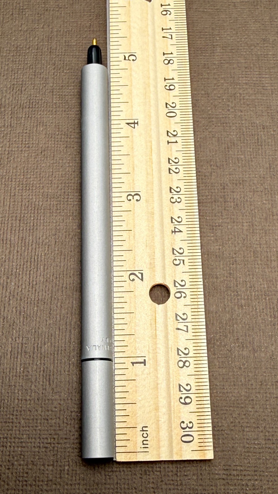 Parafernalia AL115 Ballpoint Pen Compact Size – Titanium – New Old Stock