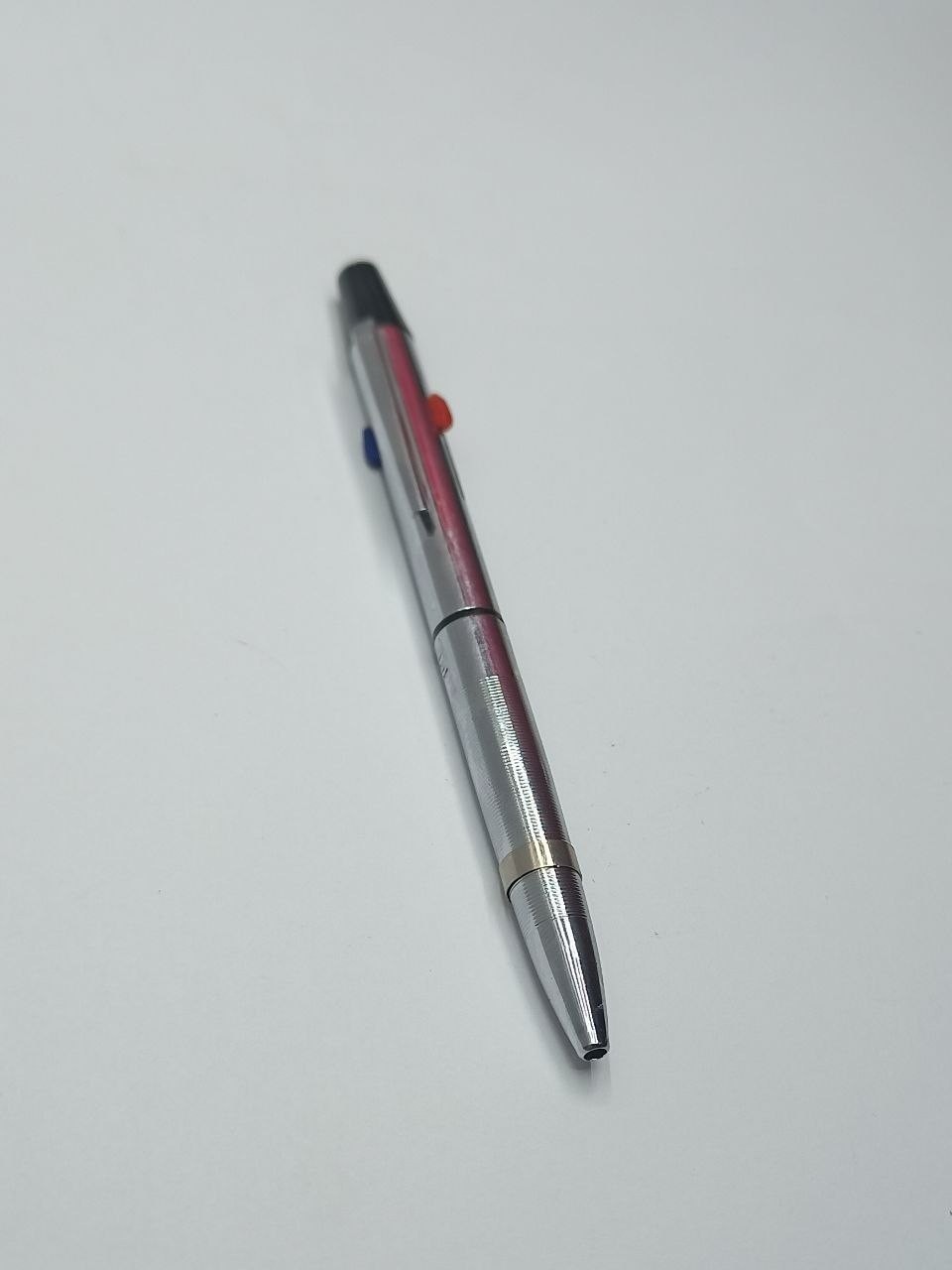 USSR Ballpoint Pen Two-Color Metal 1990 Good Condition