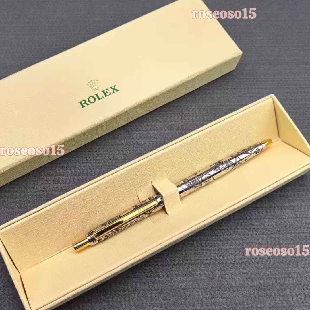 HOT Rolex Silver Gold Finish Ballpoint Pen New Perfect Gift New With Box