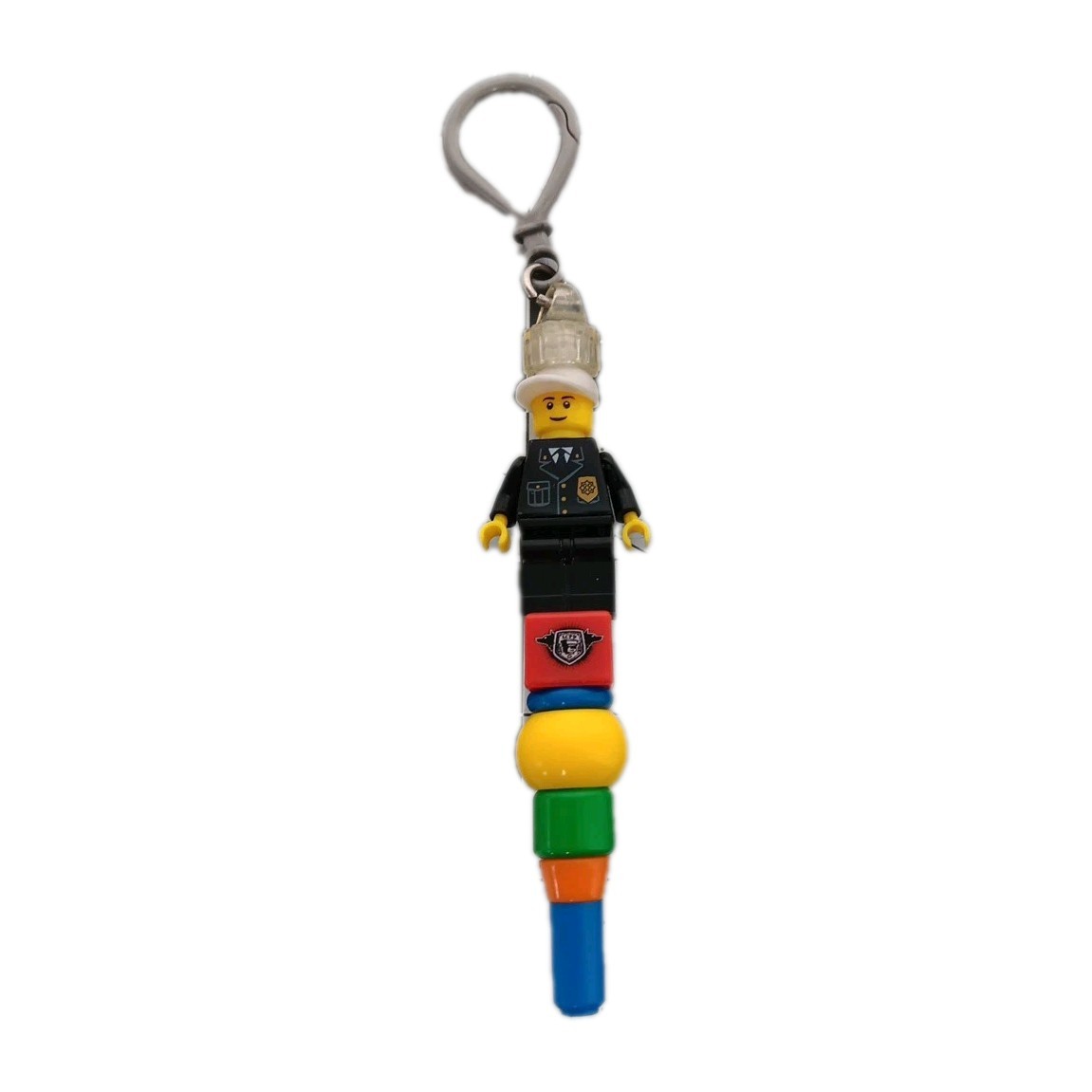 Lego City Police Officer Pen Key Chain 6 Inch Loose Toy Replacement