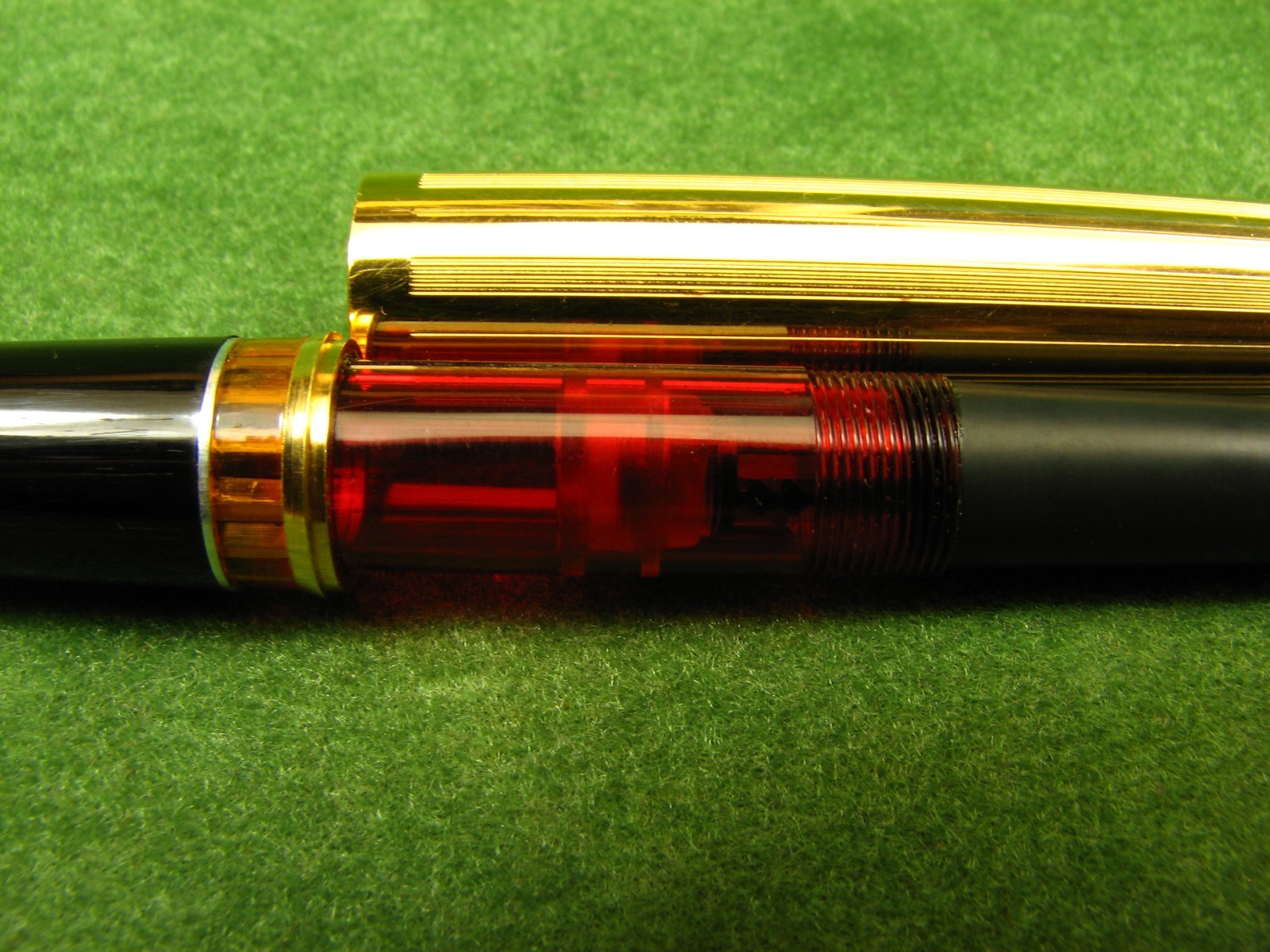 Vintage SOYUZ Goldplated Fountain Pen 14K Gold Nib USSR 1970s NOS