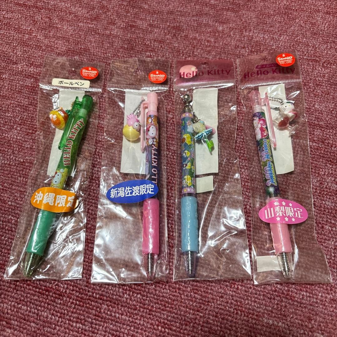Yes Sanrio Hello Kitty local limited ballpoint pen set of 4 #4cde19