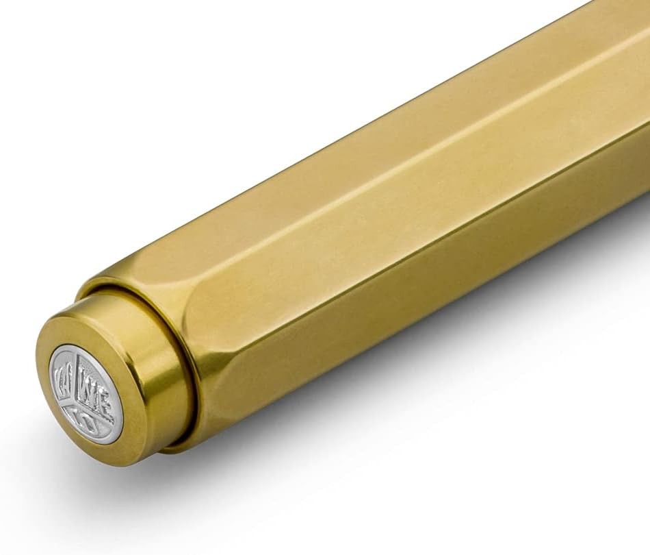 Kaweco BRASS SPORT Ball Pen Brass Retractable 10.5 cm D1 Refills Tin Box