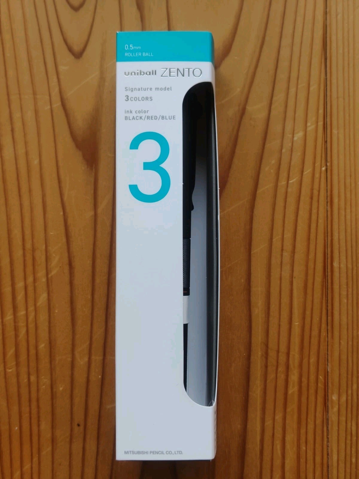 Mitsubishi uni-ball ZENTO Signature Model 3-Color Multi Ballpoint Pen 0.5mm