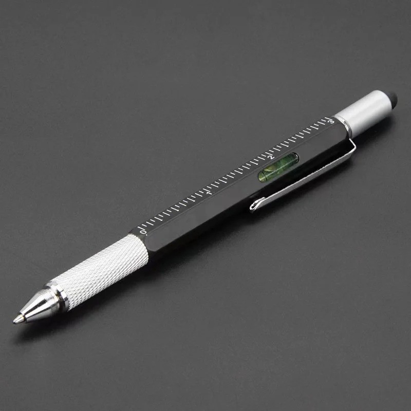 7-in-1 Multifunctional Multi-Tool Pen with Screwdriver, Ruler, Level, Stylus & B
