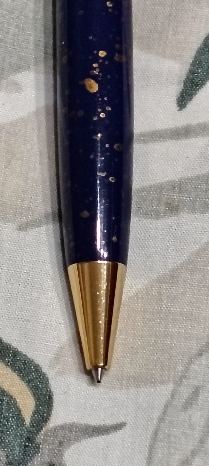 Over Size Colibri ROC Blue & Gold Trim Ball Point Pen
