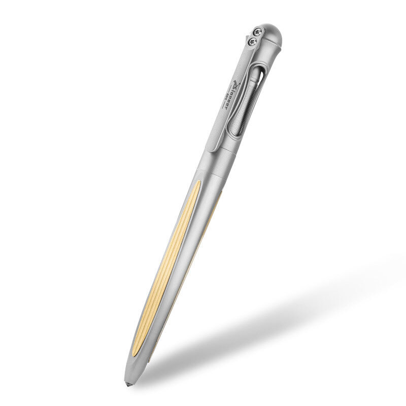 Practical Titanium Pocket Ballpoint Pen Signaturing Working Outdoor EDC Pen
