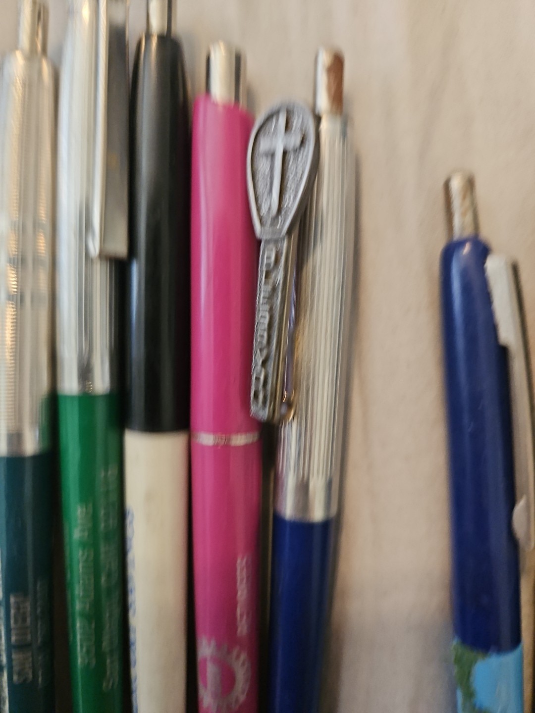 Lot of 15 Vintage Advertising Ballpoint Pens Branded Rare Collectibles + Bic