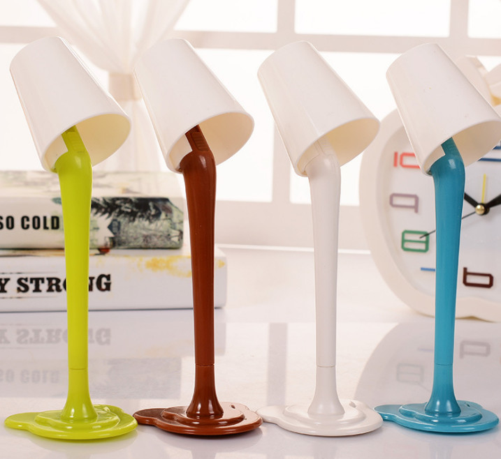 Novelty 1pc Kawaii Cute Table Lamp&Ballpoint Pen Kids School Stationery Random