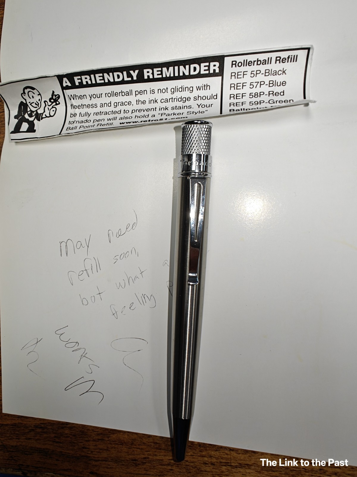 Retro 51 Tornado Stainless Steel & Chrome Ballpoint/Rollerball Pen w/more (see)