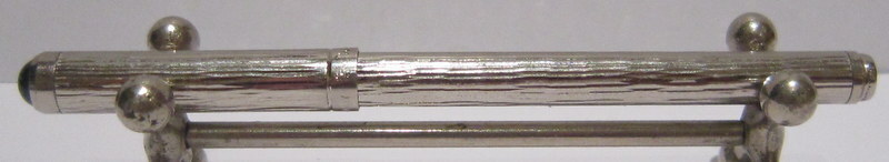 VINTAGE GERMANY ENGRAVING SILVER 925% BALLPOINT PEN»WALDMANN» MINT # 70C