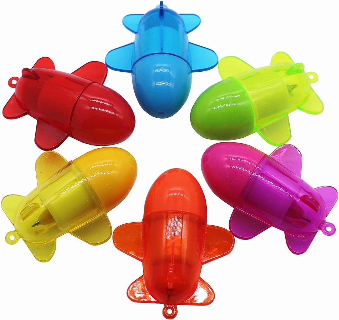 Cute 30-Pack Retractable Ballpoint Pens in Cartoon Plane Design – Blue Ink