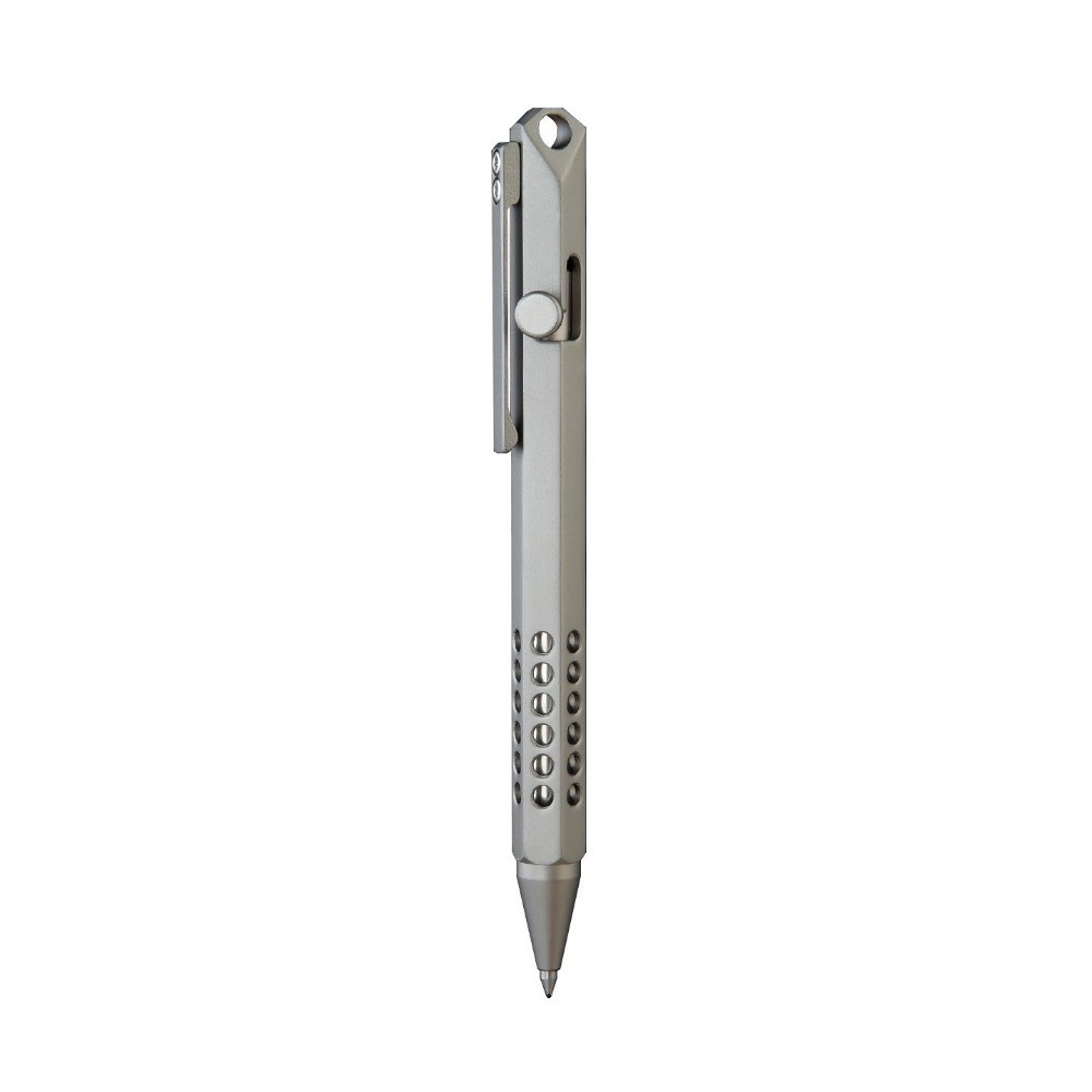 1PC Titanium Bolt Action Ballpoint Pen Pocket Pen Business Office Writing Gift