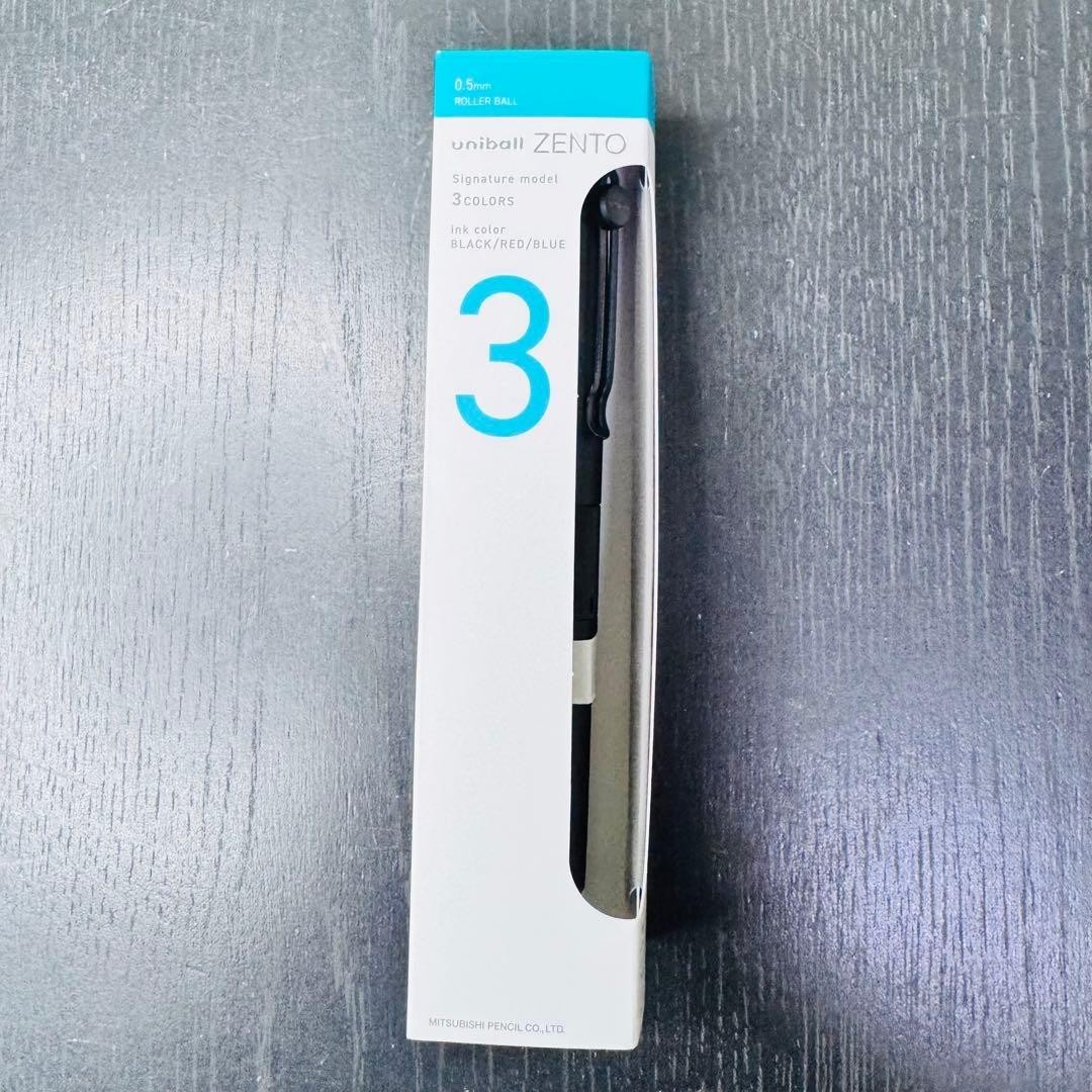 Mitsubishi uni-ball ZENTO Signature Model 3-Color Multi Ballpoint Pen 0.5mm