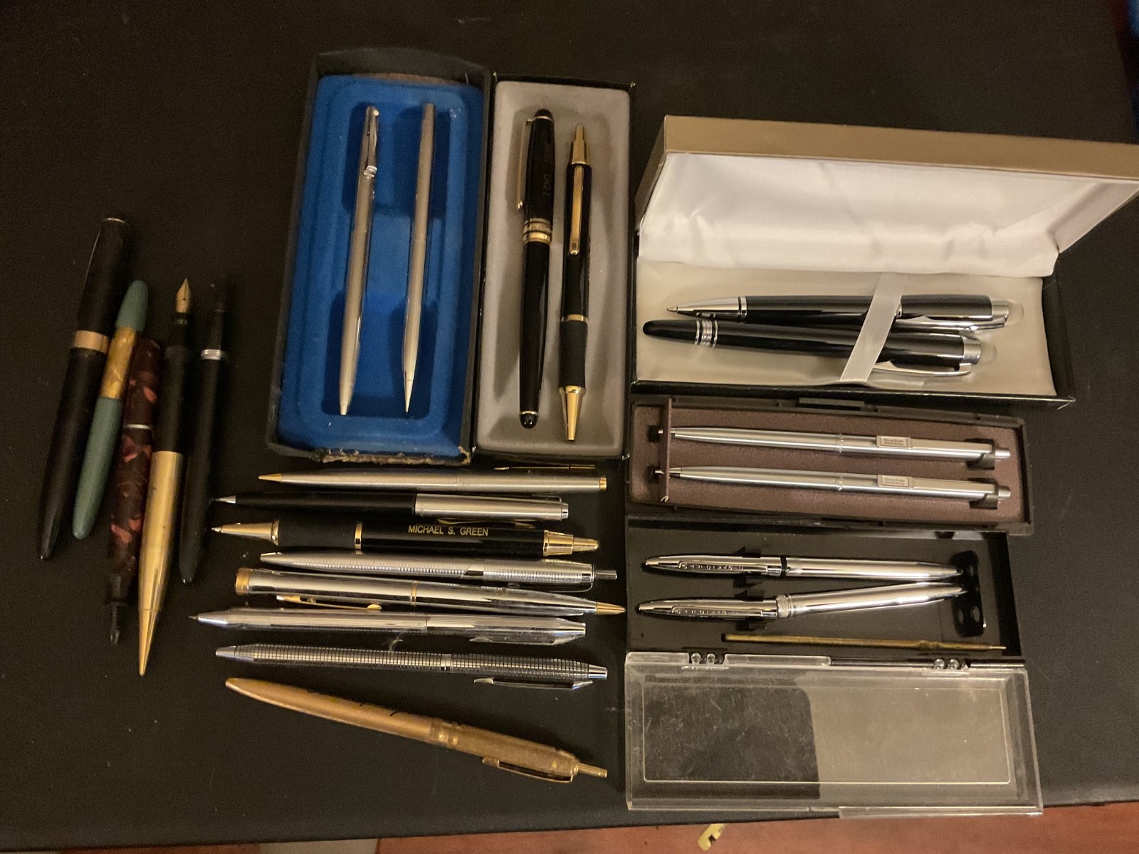Vintage Lot Of Pens-Untested, Various Brands, Types