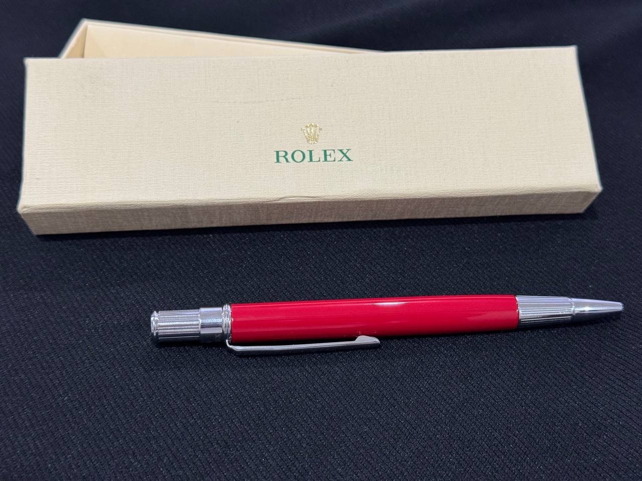 Luxury Red Ruby Ballpoint Pen 2025 Elegant Oyster Style Gift Box & Pouch