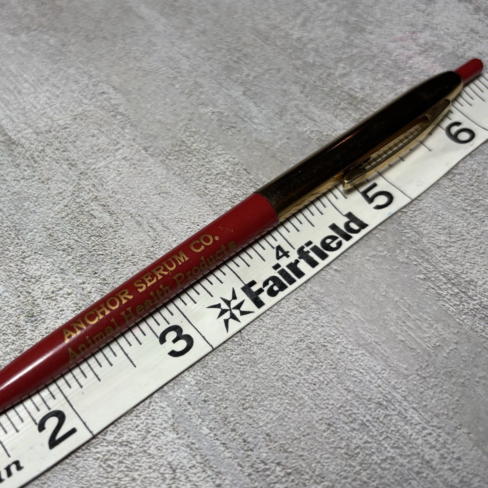 Vintage 50s 60s Anchor Serum Co. Animal Health Products Advertising Pen Dry Ink
