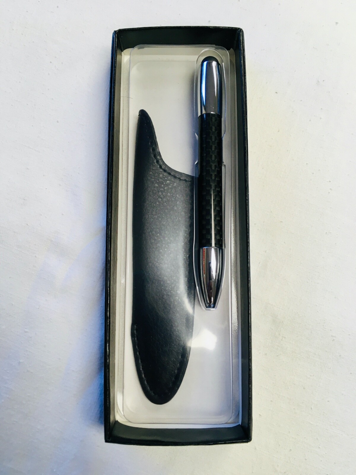 Monteverde M1 Carbon Fiber Stylus Pen Black Chrome Trim NEW in Box