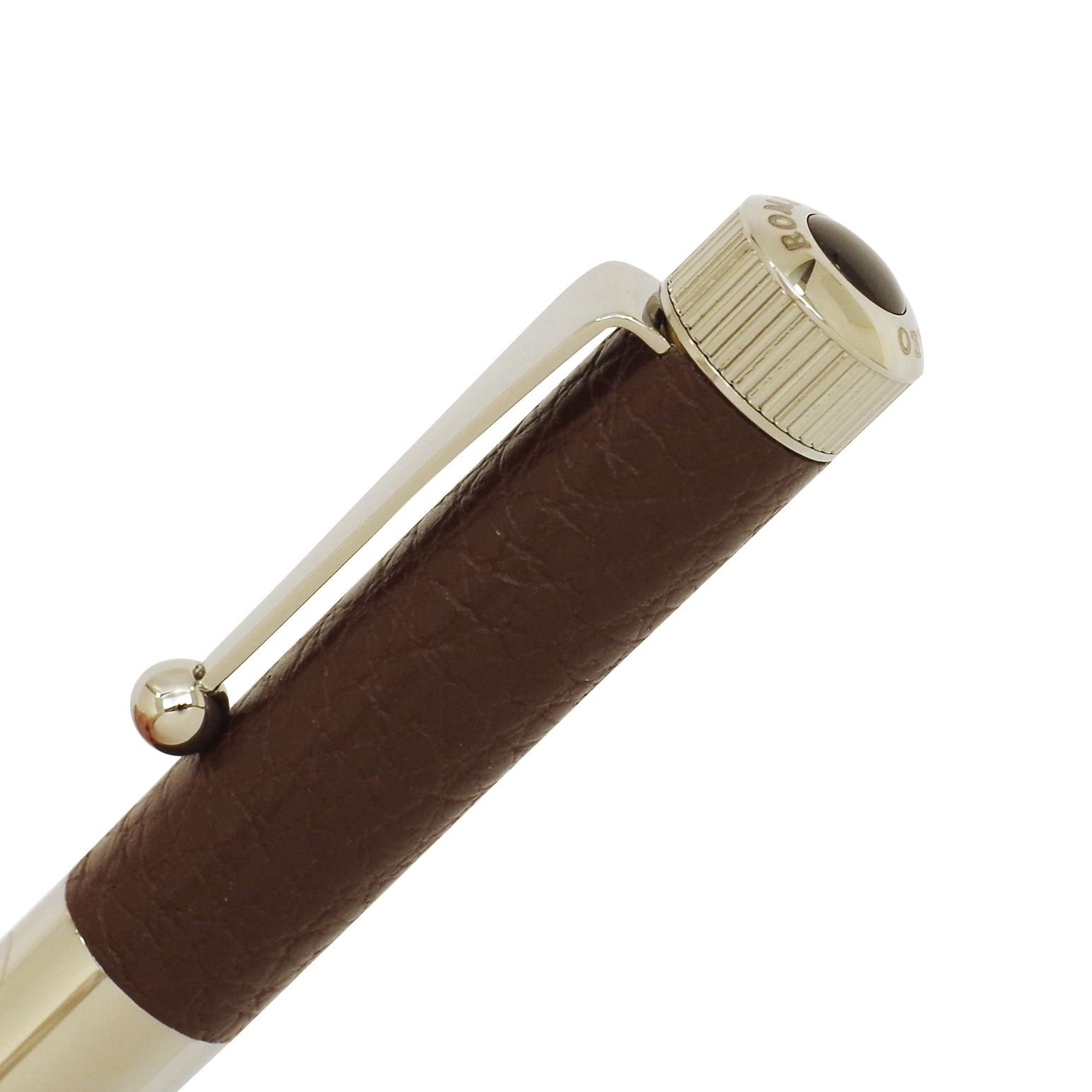No.3 Ballpoint Pen Genuine Leather (Burnt Umber)