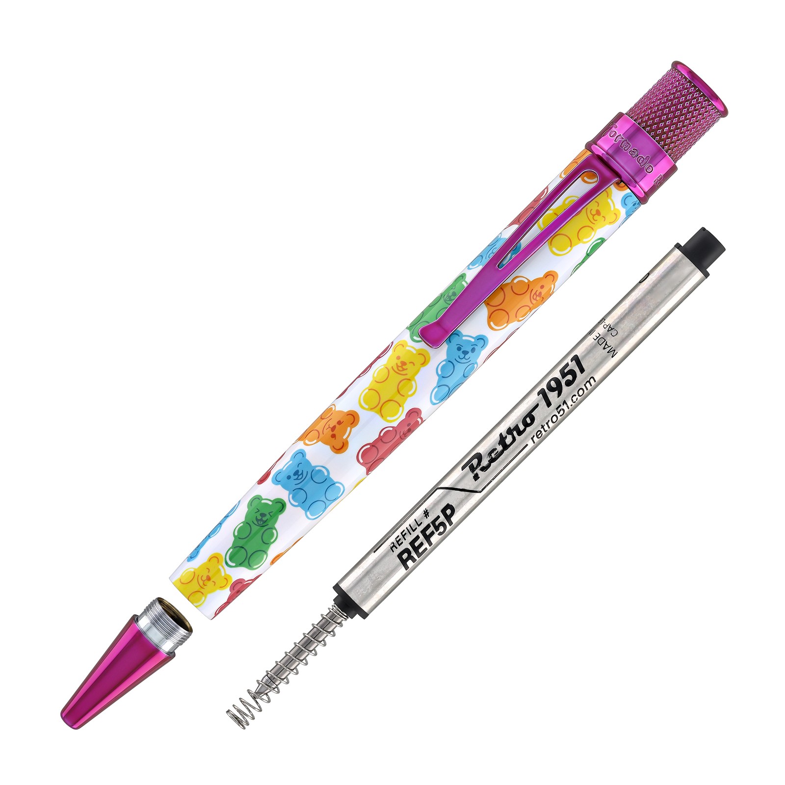 Retro 51 Tornado Rollerball Pen in Beary Sweet – NEW in Tube
