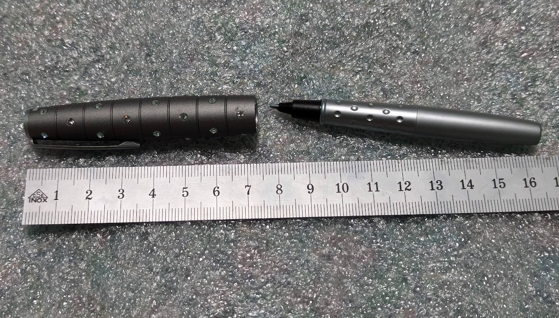 Vintage ONLINE of Germany Crystal Inspiration Swarosky Silver Ballpoint Pen