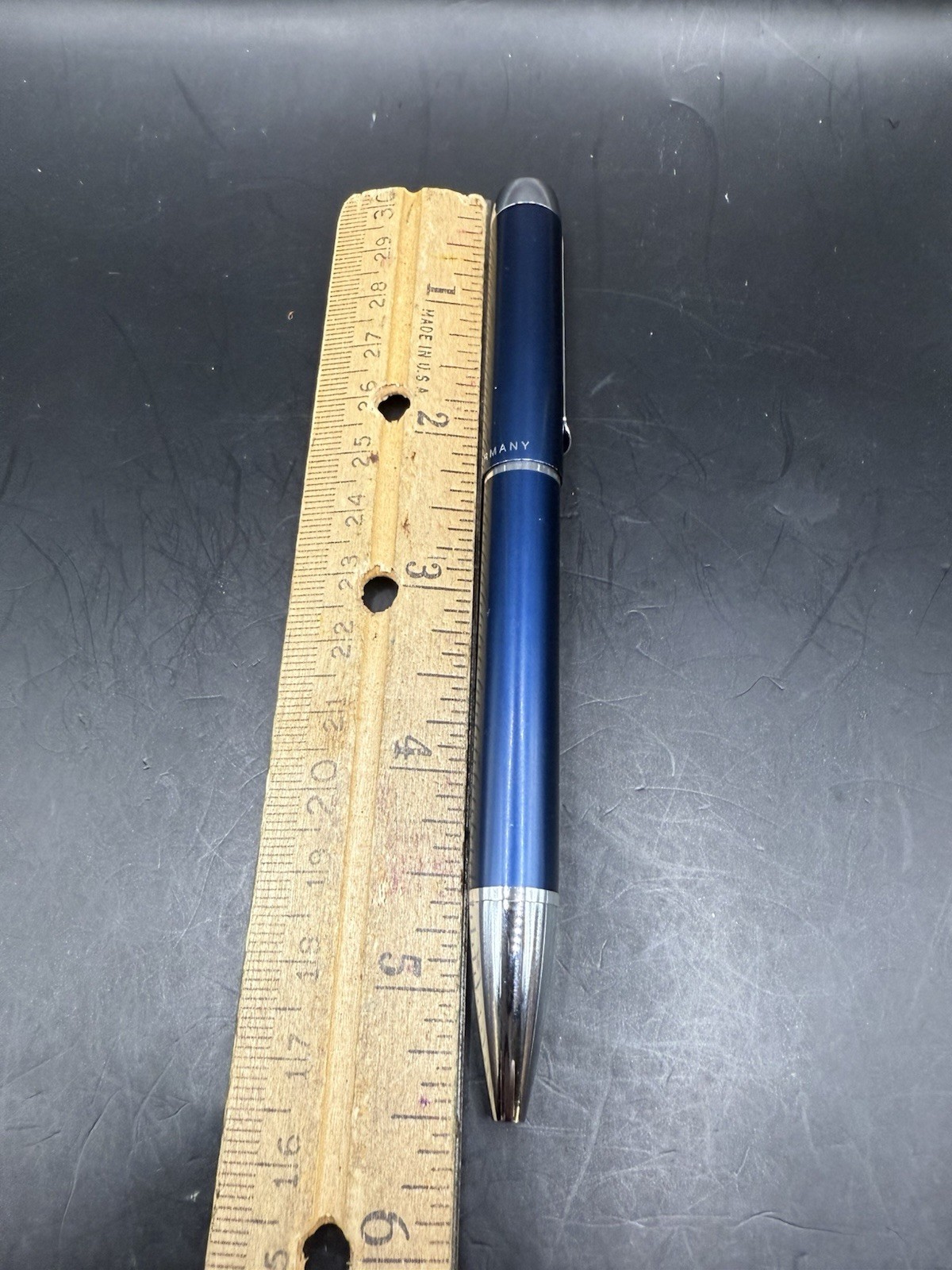 Pelikan Pura K40 Blue & Silver Ballpoint Pen Made In Germany Needs Ink Refill