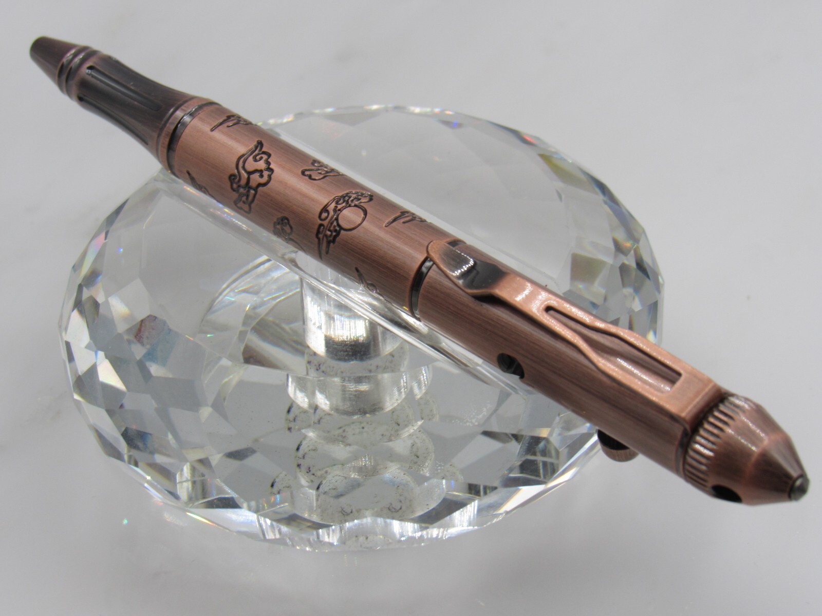 NEW ITEM – GUN TETHERED SELF DEFENSE PROTECTIVE STINGER TACTICAL PEN/ROSE GOLDEN