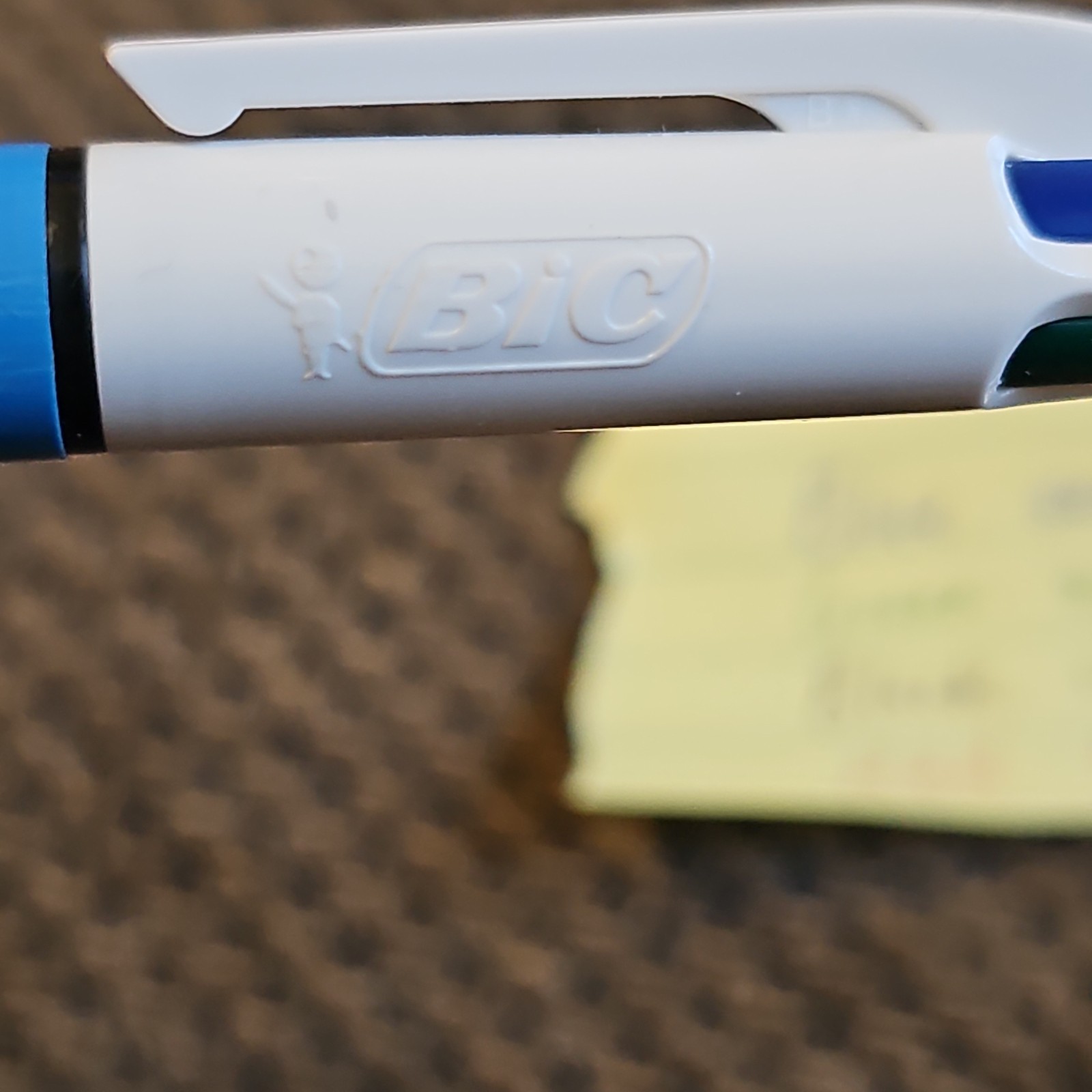 Vtg BIC MultiColor Pen Made in France Click Ballpoint Green Red Blue Black Works