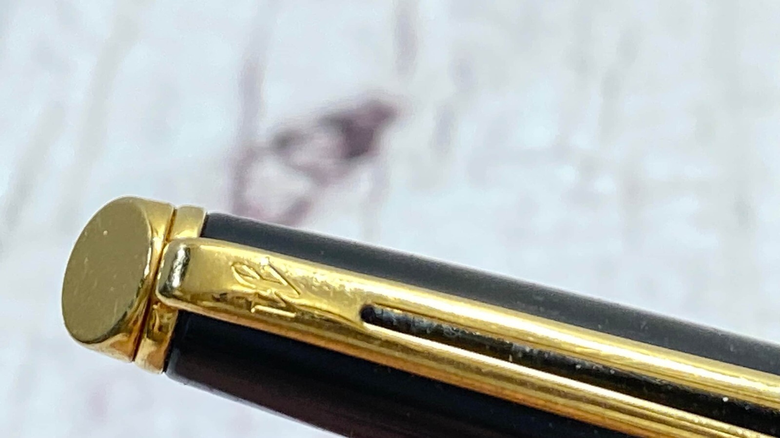 Blue Waterman Ballpoint Pen, Working Perfectly, Attractive Black and Golden Colo