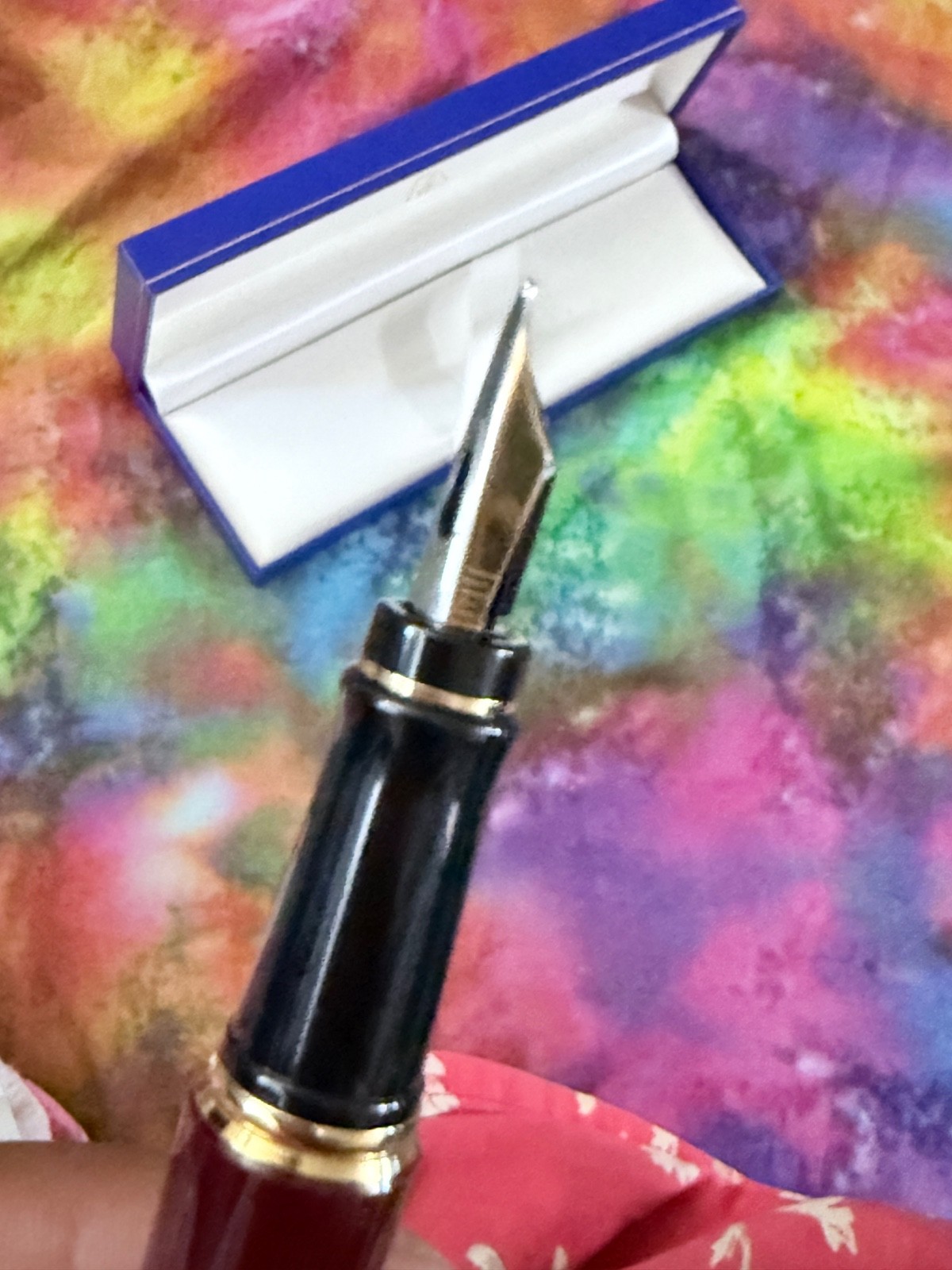 Waterman Paris Vintage X-pert Solid Burgundy Cartridge Fountain Fill Pen France