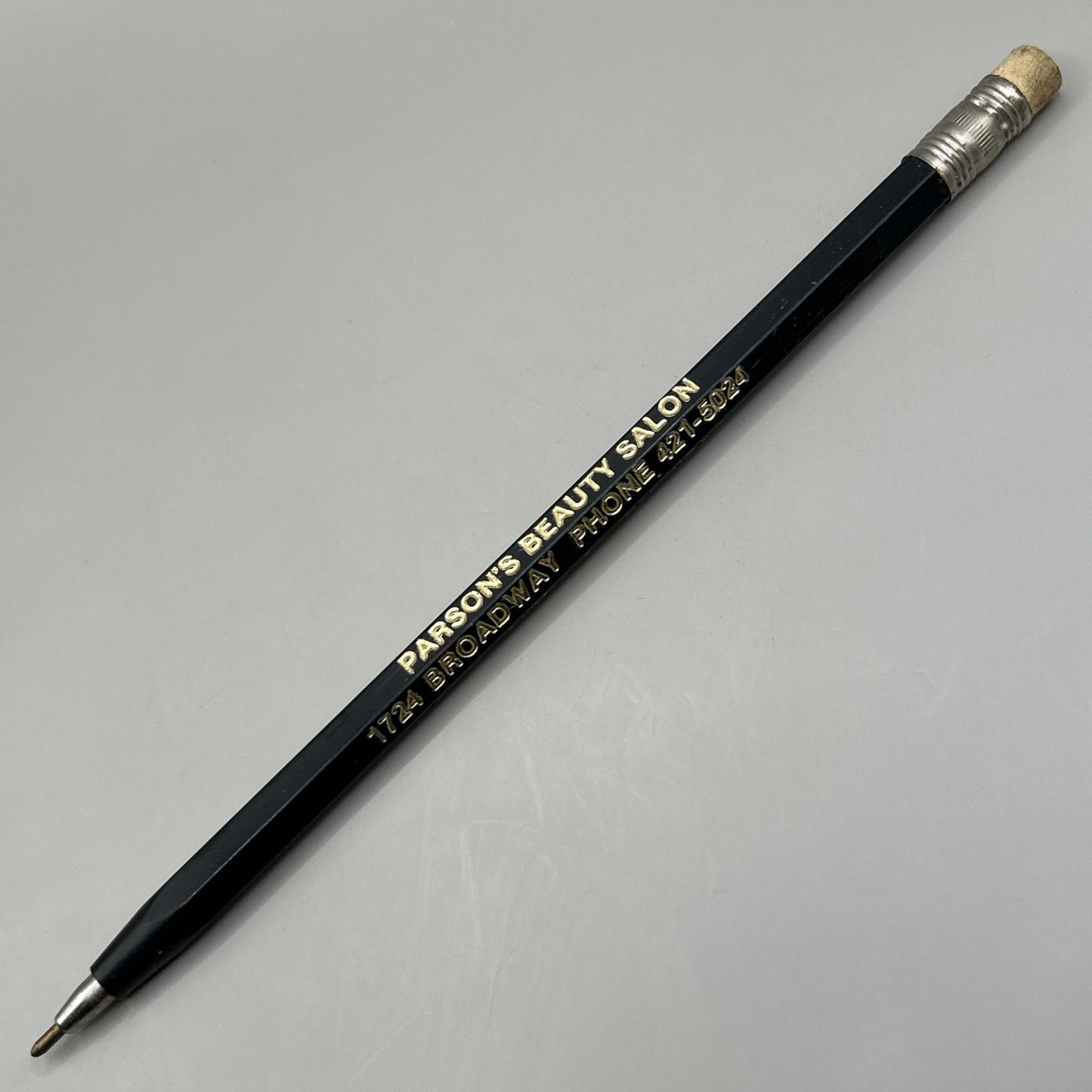 VTG Ballpoint Stick Pen PARSONS BEAUTY SALON Parsons KS Ann Phyllis Juanita