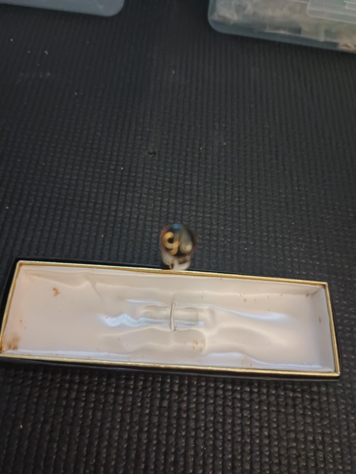 Aurora Gold Tone Ball Point Pen Vintage Carpogiani Bologna, Italy Original Box