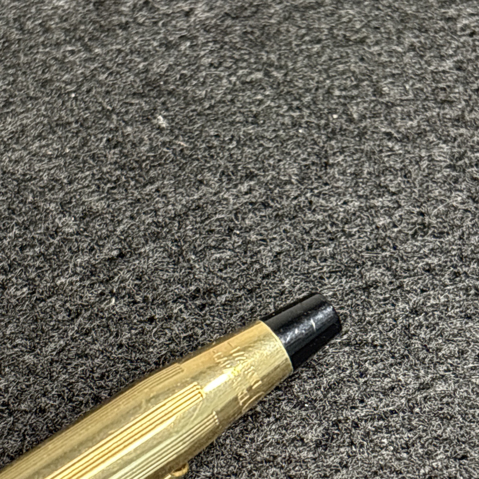 Cross 1/20 10KT Gold Filled Retractable Ballpoint Pen, Gold Trim, Blue & Black