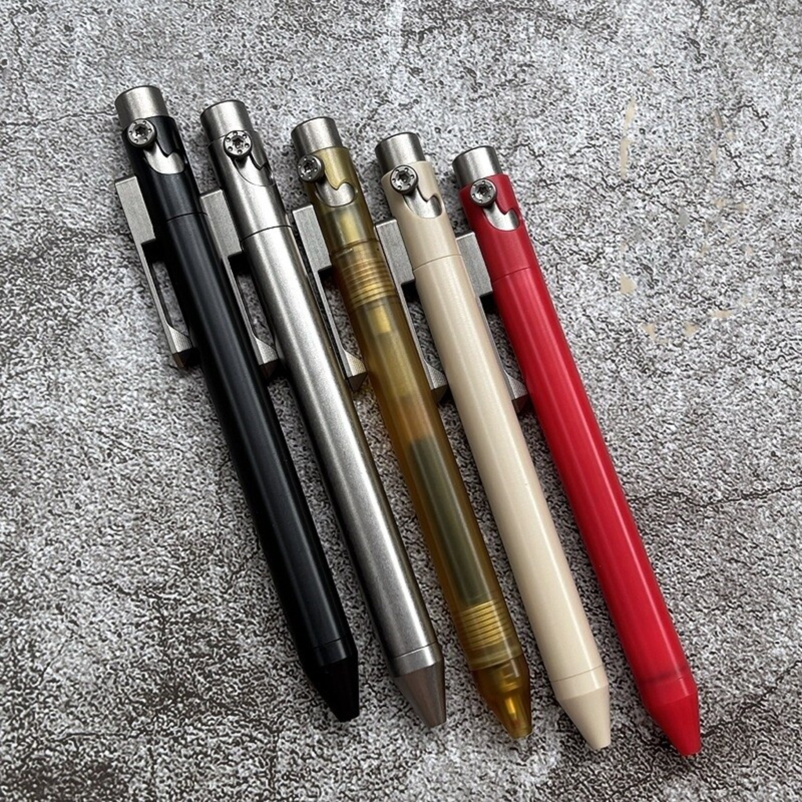 PEI PEEK POM Titanium Ballpoint Pen Signature Writing Pocket Pen Business Office