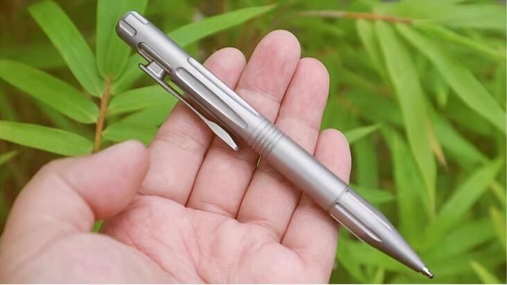 1PC Titanium Ballpoint Pen EDC Pocket Pen Office Business Writing Signature Gift