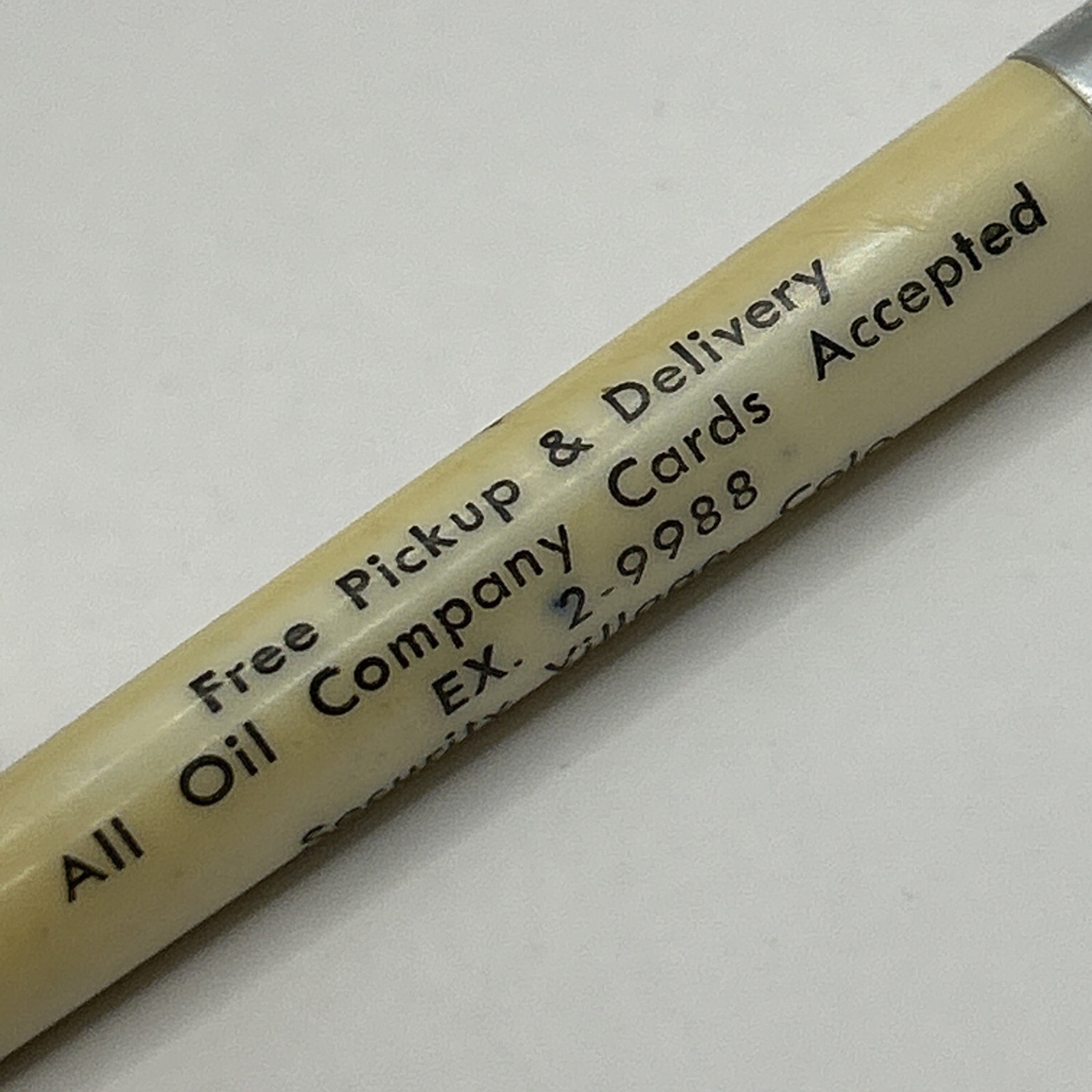 VTG Ballpoint Pen SECURITY SERVICE Bay Oil Gas Station Security Village Colorado
