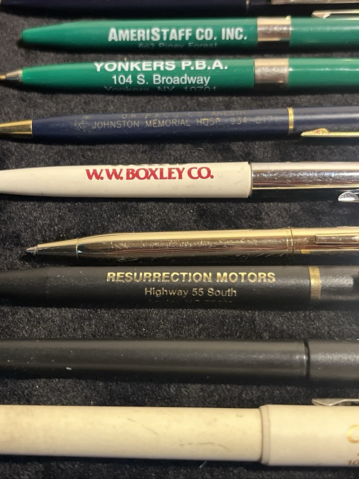 (14) Pen Lot Advertising US Government Hilton Sprint Hospital Jewelers