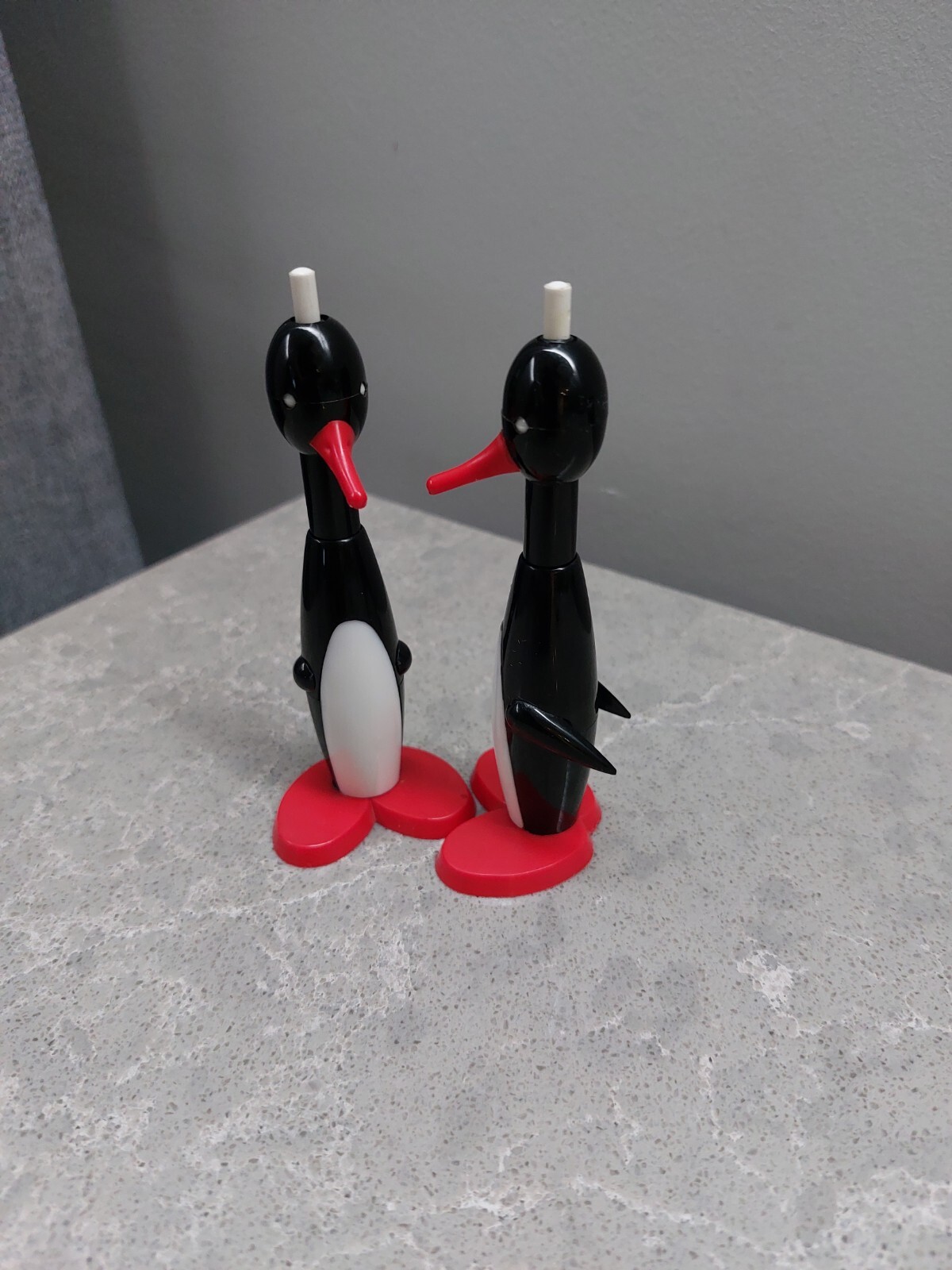 Vintage Two Rare Soviet Penguin Pen USSR Souvenir Pen