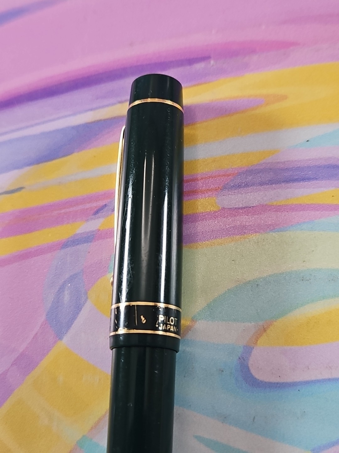 Pilot Ecrino Twist Cap Ballpoint Pen, Green, Black Ink Tested/Working
