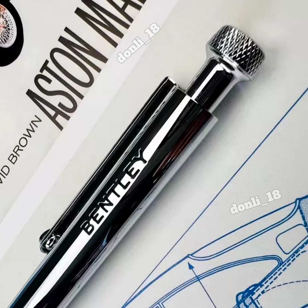 Rare Bentley Ballpoint Silver Pen Collectors Edition VIP Dealer Gift, New In Box