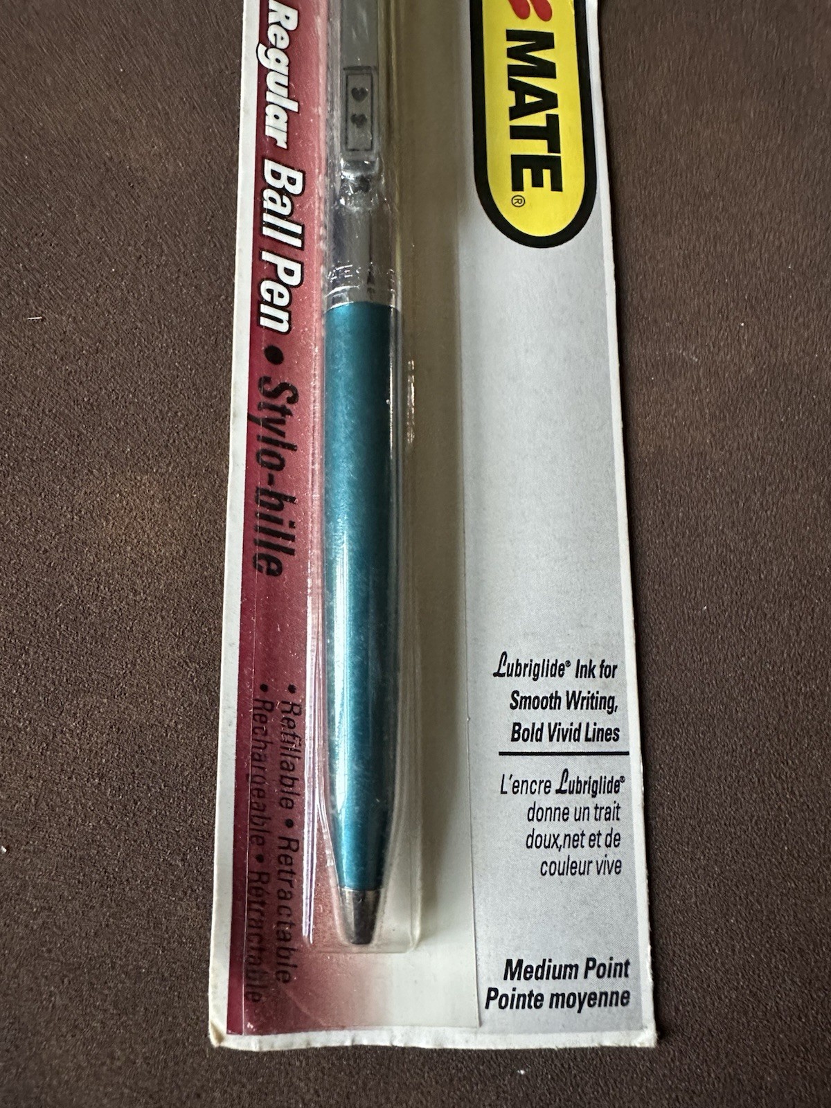 Paper Mate Vintage Double Heart Profile Ball Pen Regular Grip Green Body Mexico