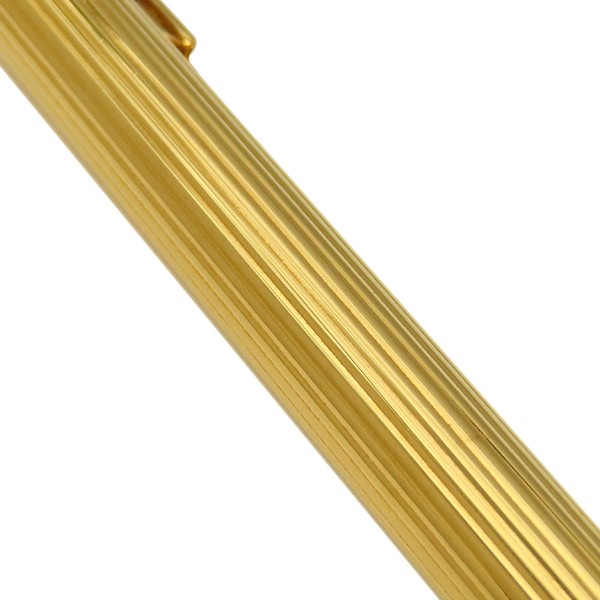 Cartier Twist Pen ST150090 Gold GP Black Ink Used 13cm Unisex
