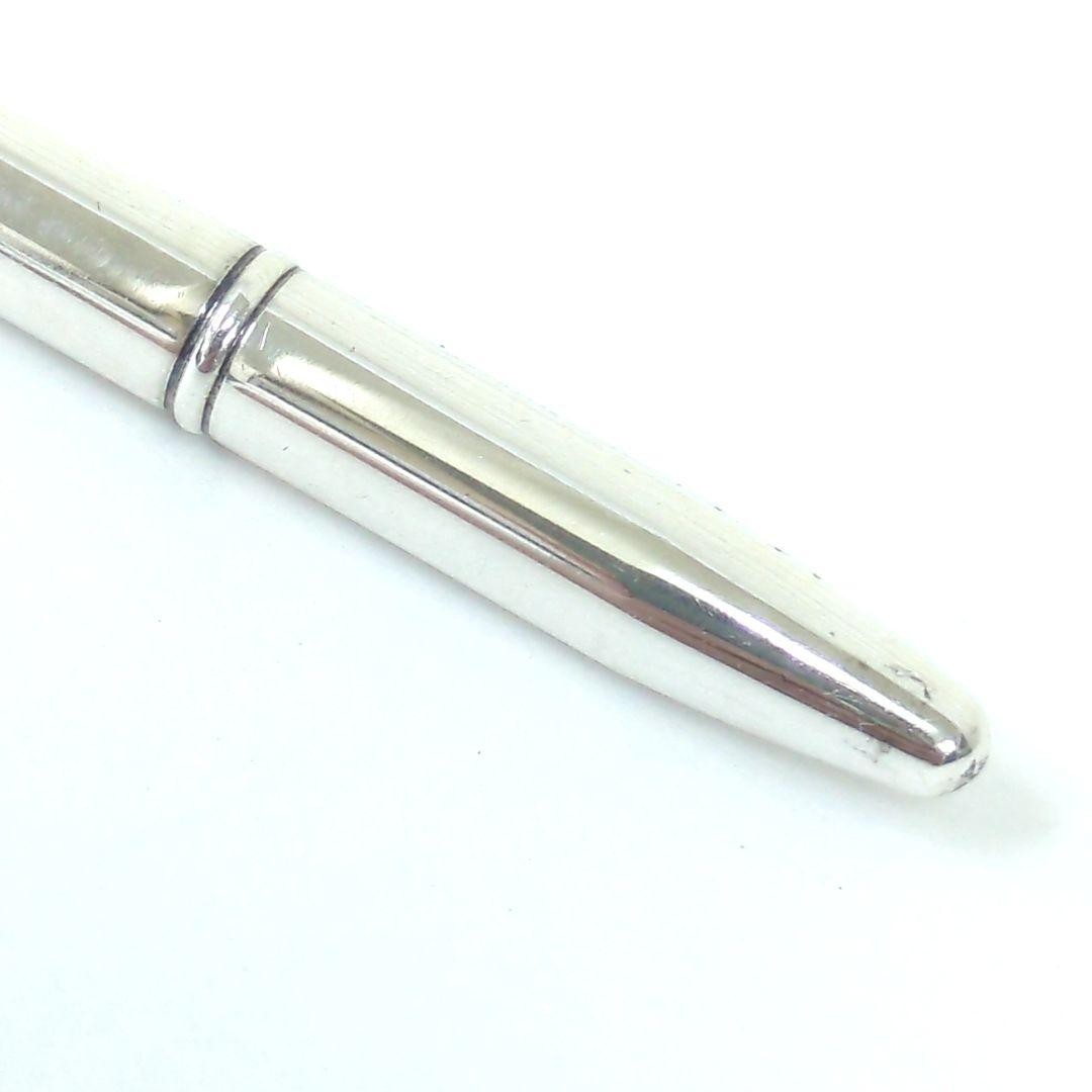 Official Hermes Agenda Mini Ballpoint Pen Silver 925 Size No Ink From Japan
