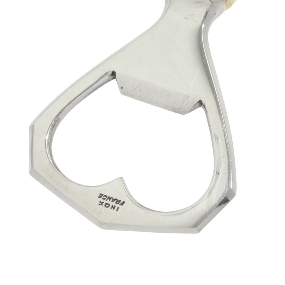 HERMES Vintage Bottle Opener Corkscrew Yellow Gold/Silver Unisex