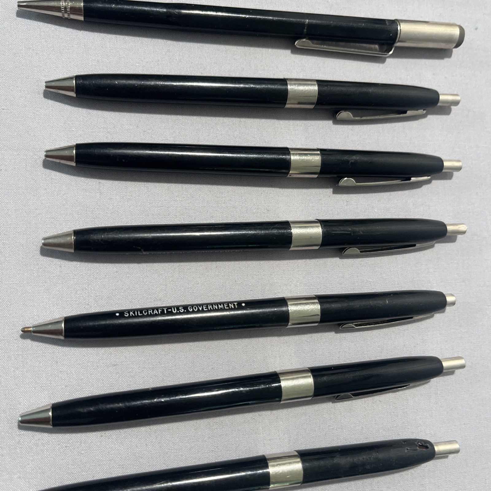 Vintage Skilcraft US Government 15 Pcs Pen & Pencil Lot As Is Dried Ink