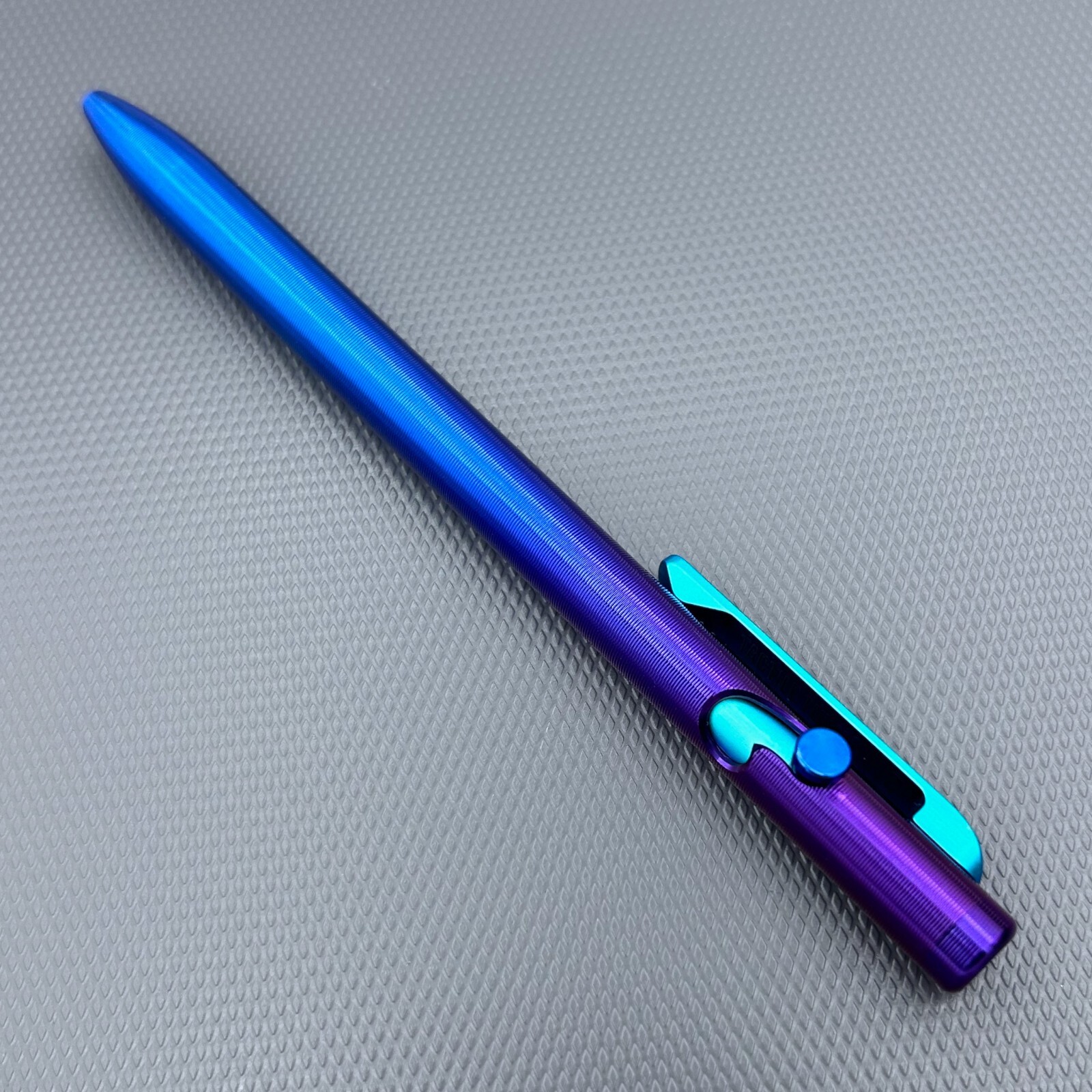 Tactile Turn – Titanium Slim Bolt Action Standard Size Pen Custom Tribal Clip
