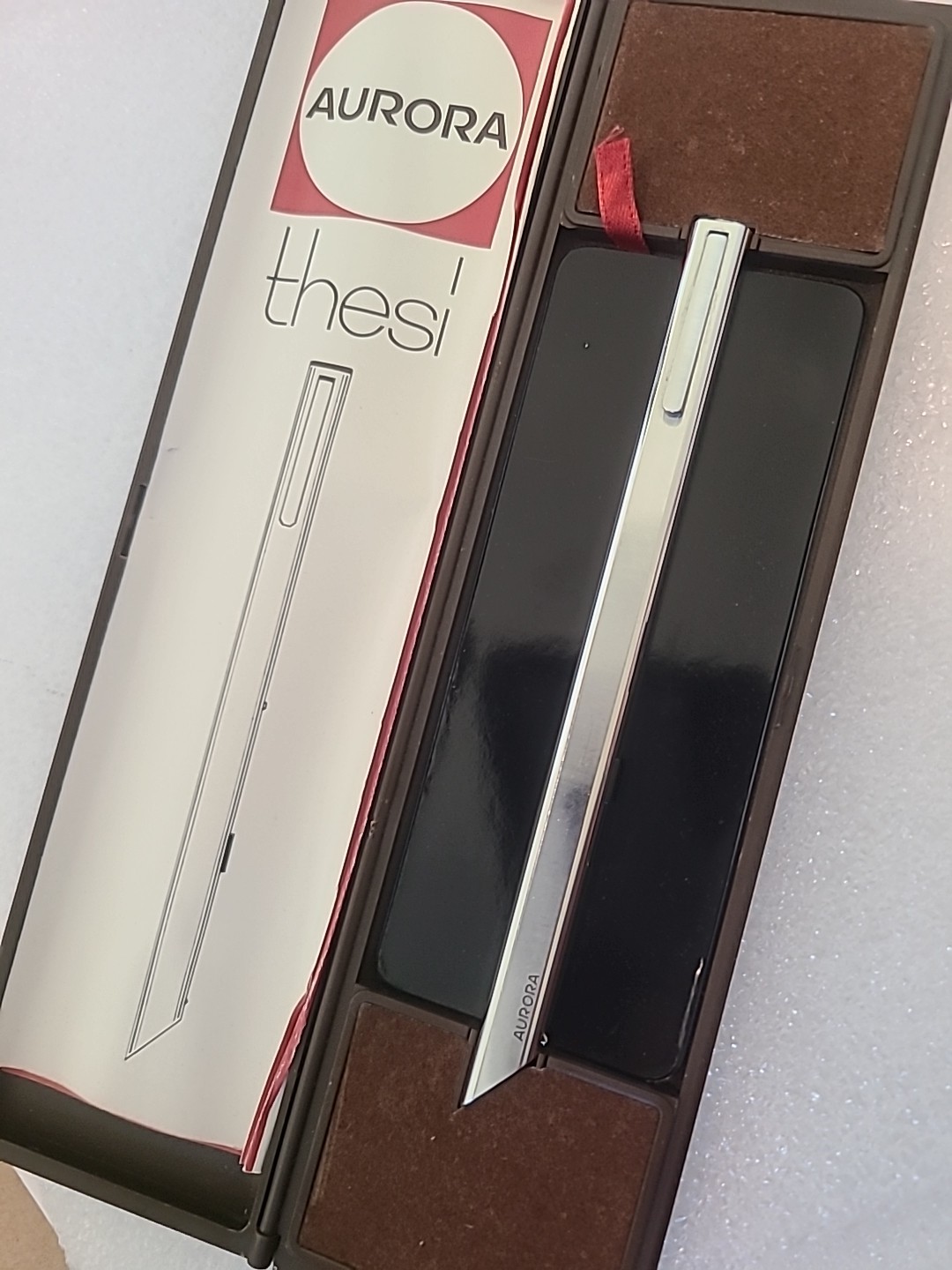 Aurora Thesi Ballpoint Pen Made In Italy MOMA Collection w/Catalog, & box, Vinta