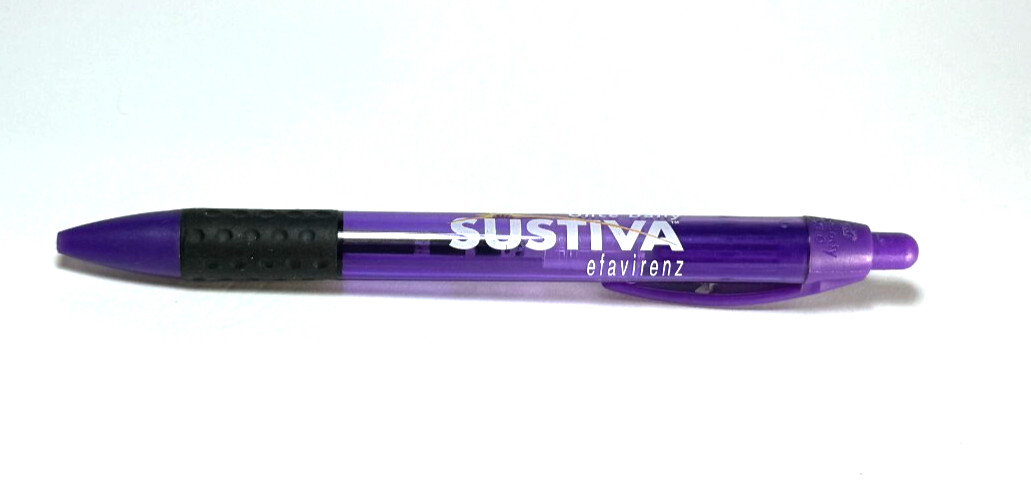 RARE SUSTIVA (HIV MED) PHARMACEUTICAL REP DRUG PEN – BIC WIDEBODY – MEXICO MADE
